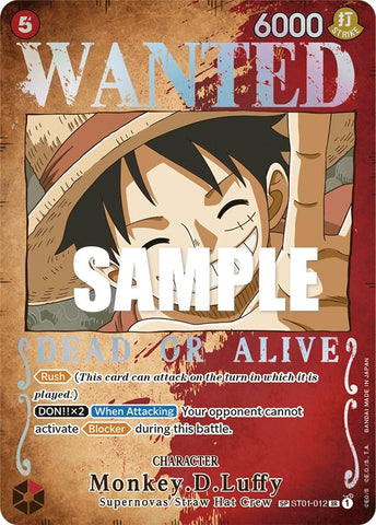 Image for Monkey.D.Luffy (Wanted Poster) (ST01-012) [Pillars of Strength] - One Piece Card Game