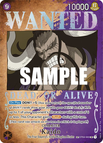 Kaido (Wanted Poster) (ST04-003) [Pillars of Strength]