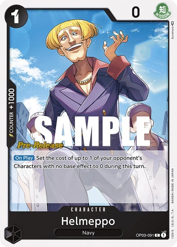Image for Helmeppo (OP03-091) [Pillars of Strength Pre-Release Cards] - One Piece Card Game