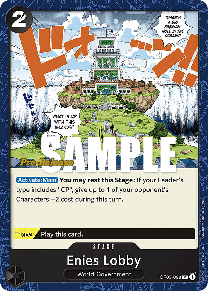 Image for Enies Lobby (OP03-098) [Pillars of Strength Pre-Release Cards] - One Piece Card Game