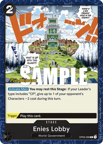 Image for Enies Lobby (OP03-098) [Pillars of Strength Pre-Release Cards] - One Piece Card Game