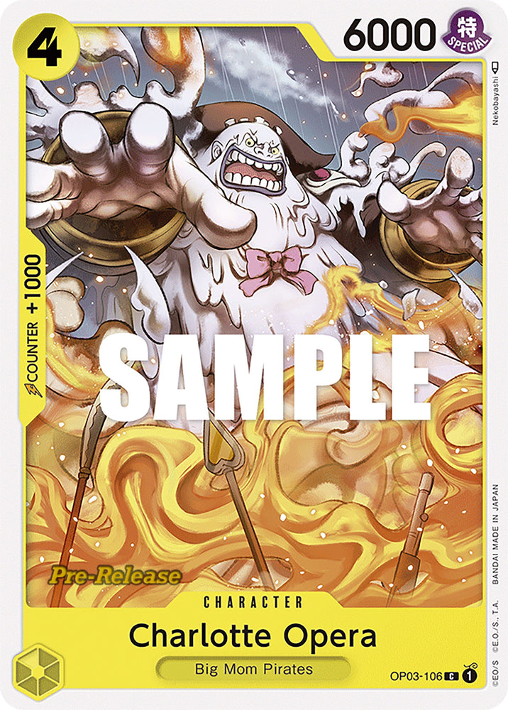 Image for Charlotte Opera (OP03-106) [Pillars of Strength Pre-Release Cards] - One Piece Card Game
