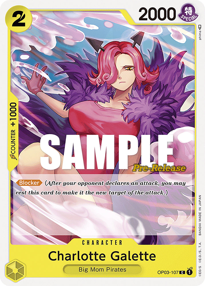 Image for Charlotte Galette (OP03-107) [Pillars of Strength Pre-Release Cards] - One Piece Card Game