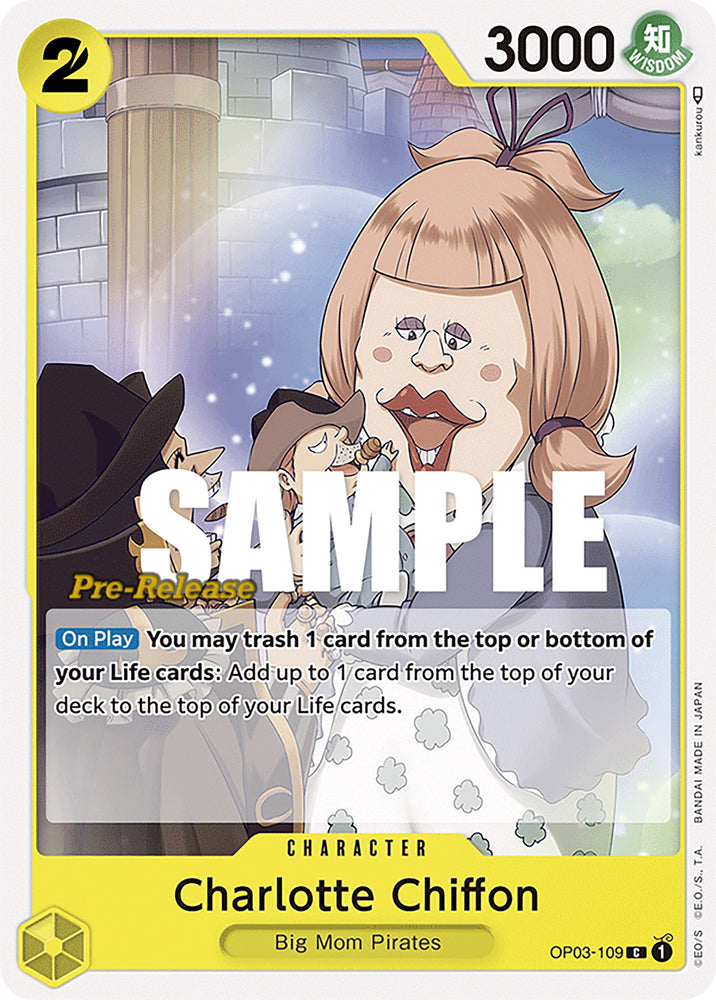 Image for Charlotte Chiffon (OP03-109) [Pillars of Strength Pre-Release Cards] - One Piece Card Game