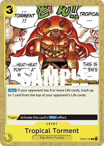 Image for Tropical Torment (OP03-120) [Pillars of Strength Pre-Release Cards] - One Piece Card Game