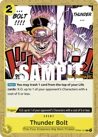 Image for Thunder Bolt (OP03-121) [Pillars of Strength Pre-Release Cards] - One Piece Card Game