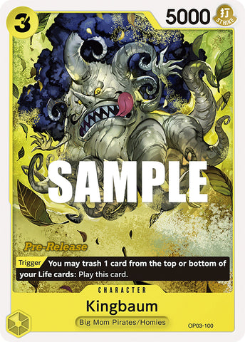 Image for Kingbaum (OP03-100) [Pillars of Strength Pre-Release Cards] - One Piece Card Game
