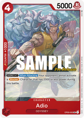 Image for Adio (OP03-002) - One Piece Card Game