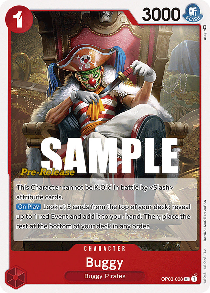 Image for Buggy (008) (OP03-008) [Pillars of Strength Pre-Release Cards] - One Piece Card Game