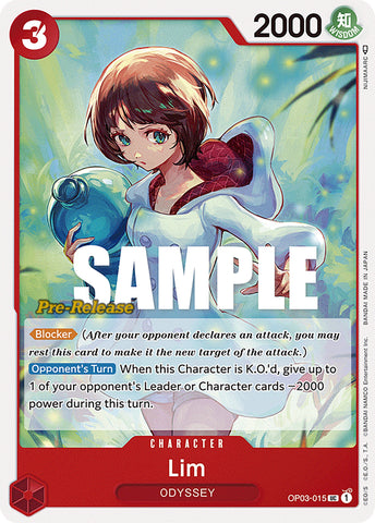 Image for Lim (OP03-015) [Pillars of Strength Pre-Release Cards] - One Piece Card Game