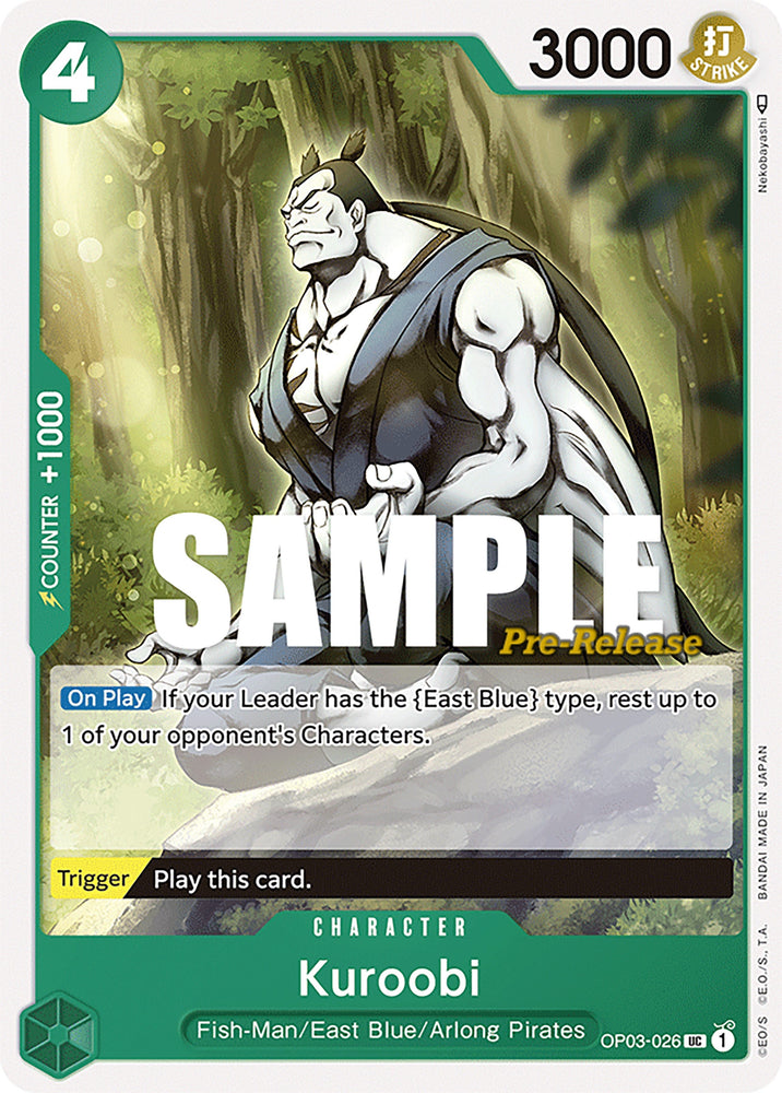 Image for Kuroobi (OP03-026) [Pillars of Strength Pre-Release Cards] - One Piece Card Game