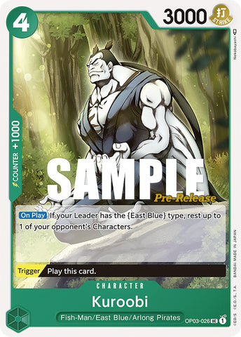 Kuroobi (OP03-026) [Pillars of Strength Pre-Release Cards]