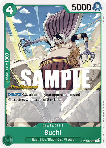 Image for Buchi (OP03-034) [Pillars of Strength Pre-Release Cards] - One Piece Card Game