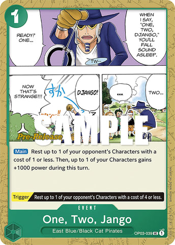 One, Two, Jango (OP03-039) [Pillars of Strength Pre-Release Cards]