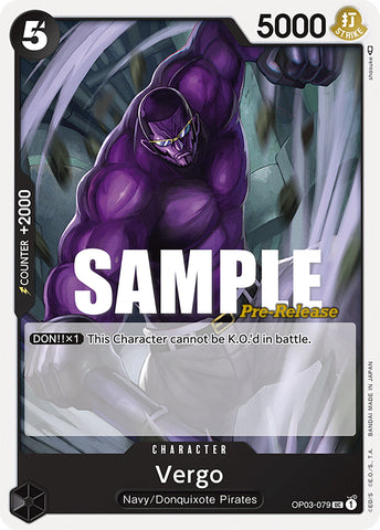 Image for Vergo (OP03-079) [Pillars of Strength Pre-Release Cards] - One Piece Card Game