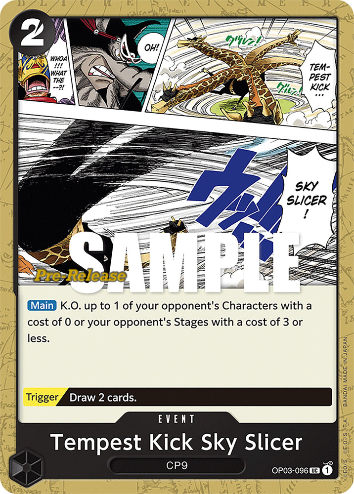 Image for Tempest Kick Sky Slicer (OP03-096) [Pillars of Strength Pre-Release Cards] - One Piece Card Game