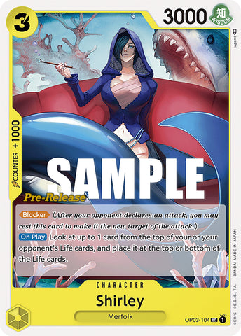 Image for Shirley (OP03-104) [Pillars of Strength Pre-Release Cards] - One Piece Card Game