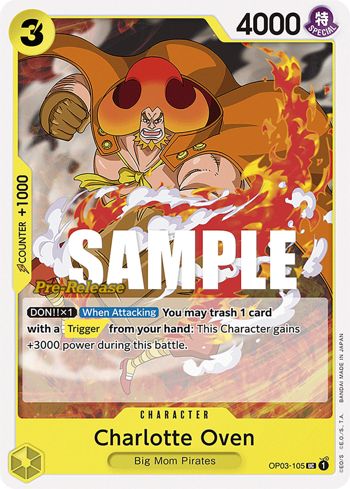Image for Charlotte Oven (OP03-105) [Pillars of Strength Pre-Release Cards] - One Piece Card Game