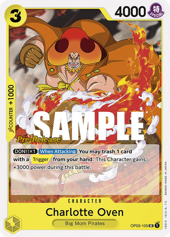 Image for Charlotte Oven (OP03-105) [Pillars of Strength Pre-Release Cards] - One Piece Card Game
