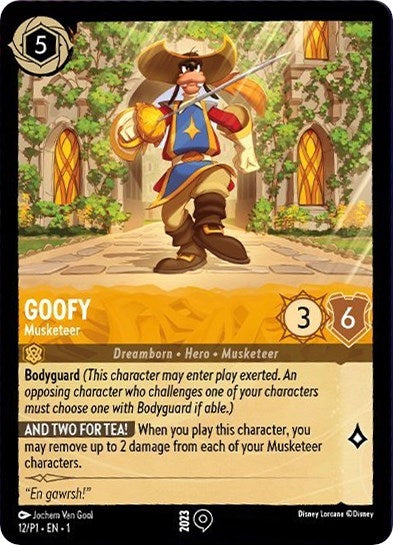 Goofy - Musketeer (12) [Disney Lorcana Promo Cards]