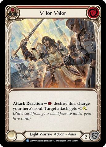 V for Valor (Red) (DTD060) [Dusk Till Dawn]