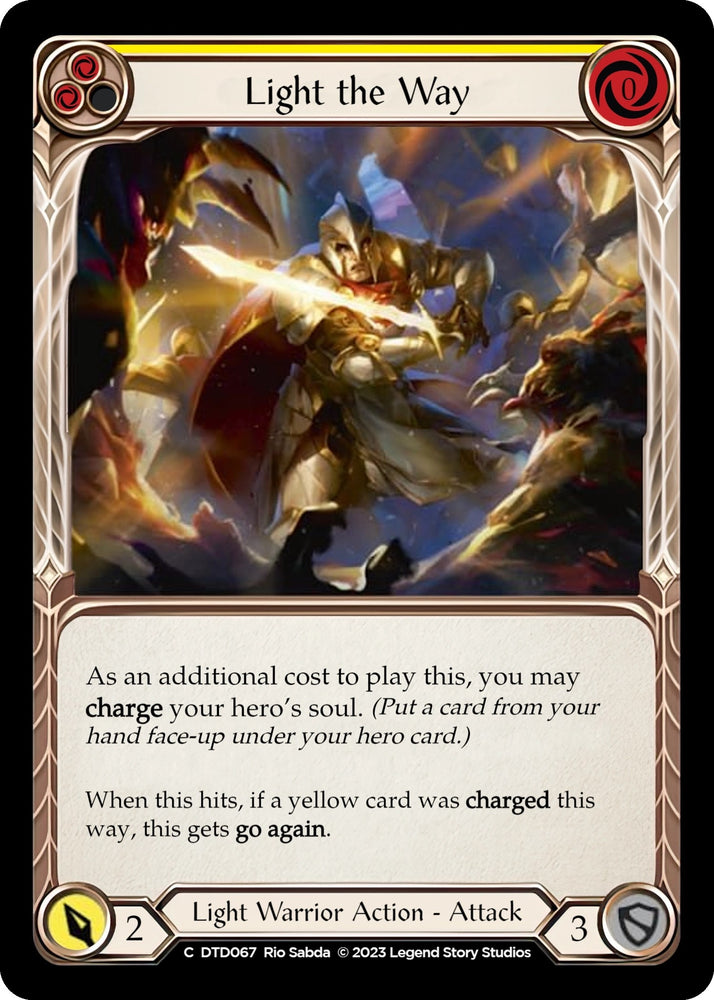 Image for Light the Way (Yellow) (DTD067) - Flesh and Blood TCG