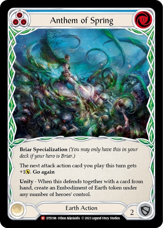 Image for Anthem of Spring (DTD196) - Flesh and Blood TCG
