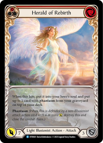 Image for Herald of Rebirth (Red) (DTD020) - Flesh and Blood TCG