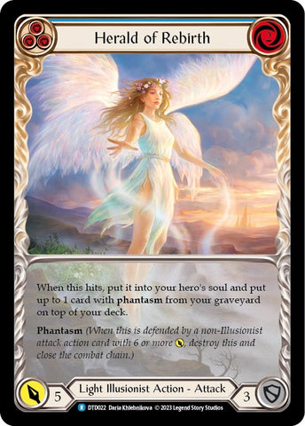 Image for Herald of Rebirth (Blue) (DTD022) - Flesh and Blood TCG