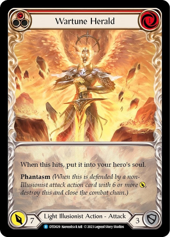 Image for Wartune Herald (Red) (DTD029) - Flesh and Blood TCG