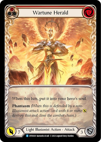 Image for Wartune Herald (Red) (DTD029) - Flesh and Blood TCG