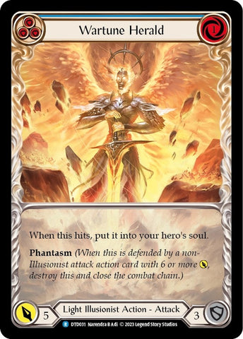 Image for Wartune Herald (Blue) (DTD031) - Flesh and Blood TCG