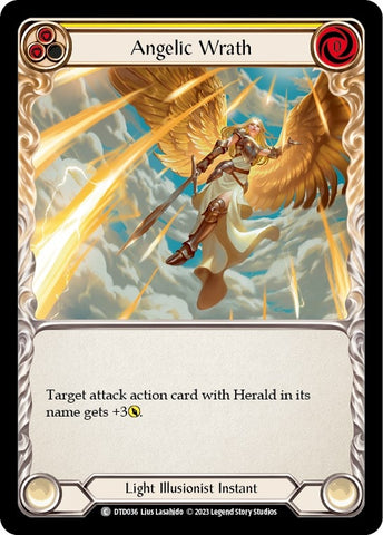 Image for Angelic Wrath (Yellow) (DTD036) - Flesh and Blood TCG