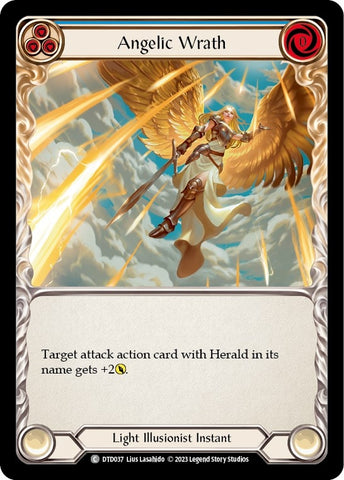 Image for Angelic Wrath (Blue) (DTD037) - Flesh and Blood TCG