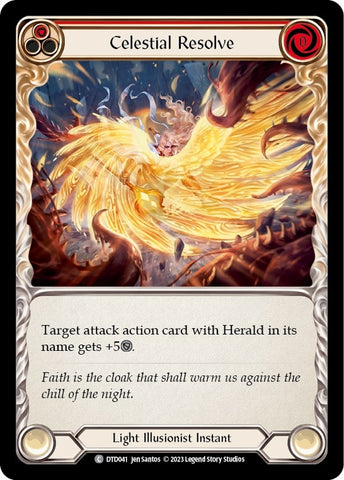 Image for Celestial Resolve (Red) (DTD041) - Flesh and Blood TCG