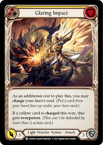 Image for Glaring Impact (Yellow) (DTD064) - Flesh and Blood TCG