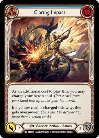Image for Glaring Impact (Blue) (DTD065) - Flesh and Blood TCG