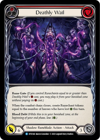 Image for Deathly Wail (Red) (DTD146) - Flesh and Blood TCG
