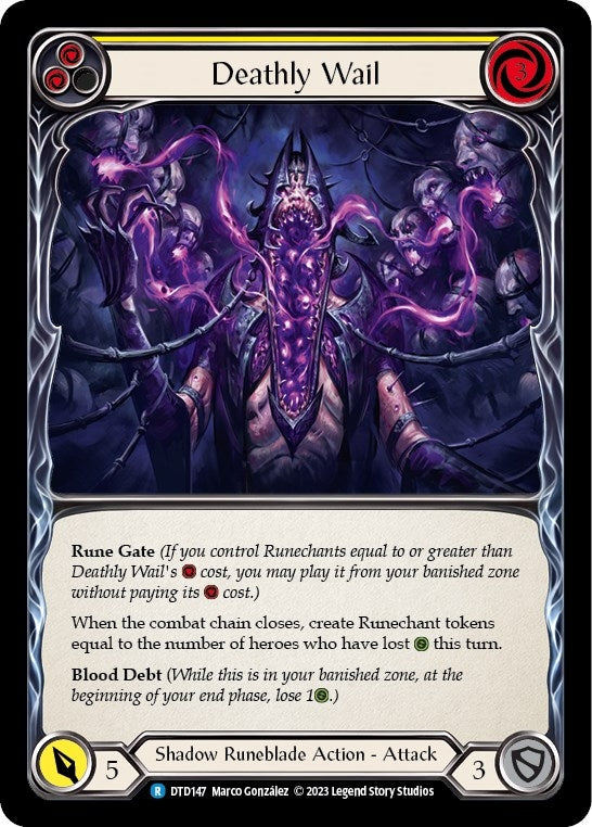 Deathly Wail (Yellow) (DTD147) [Dusk Till Dawn]