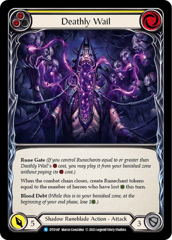 Deathly Wail (Yellow) (DTD147) [Dusk Till Dawn]