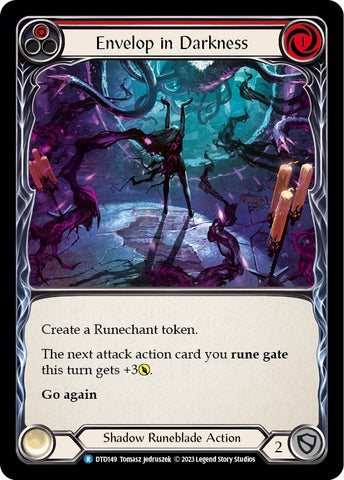 Image for Envelop in Darkness (Red) (DTD149) - Flesh and Blood TCG