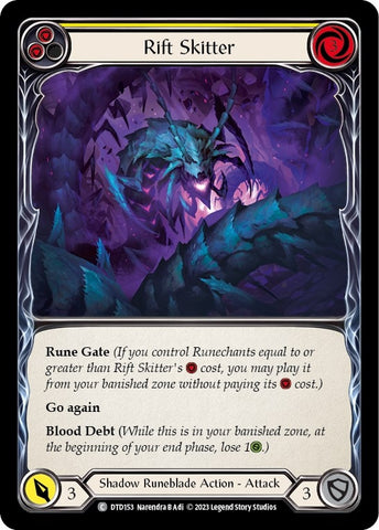 Image for Rift Skitter (Yellow) (DTD153) - Flesh and Blood TCG