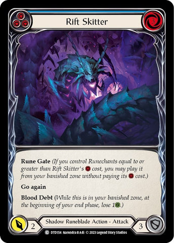 Image for Rift Skitter (Blue) (DTD154) - Flesh and Blood TCG