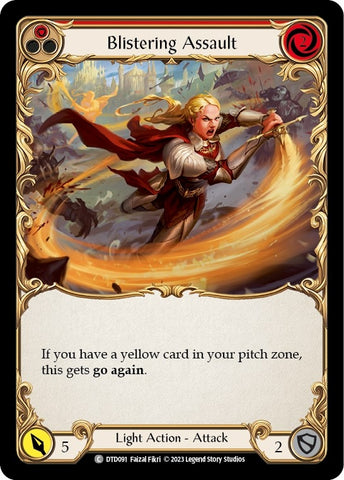 Image for Blistering Assault (Red) (DTD091) - Flesh and Blood TCG