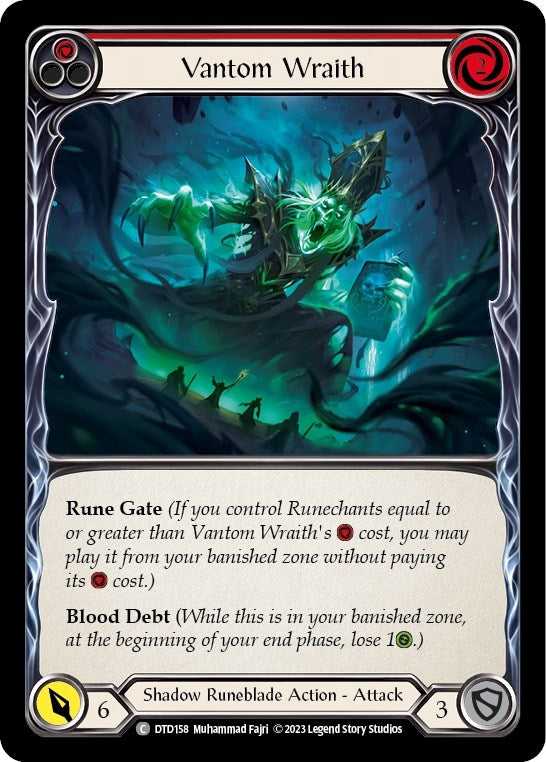 Image for Vantom Wraith (Red) (DTD158) - Flesh and Blood TCG