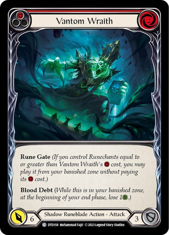 Image for Vantom Wraith (Red) (DTD158) - Flesh and Blood TCG