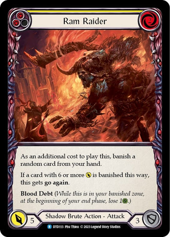 Ram Raider (Yellow) (DTD113) [Dusk Till Dawn]