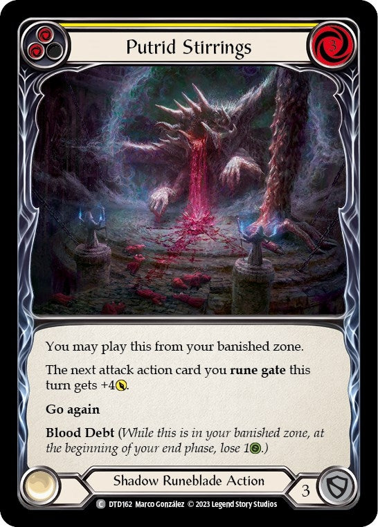Image for Putrid Stirrings (Yellow) (DTD162) - Flesh and Blood TCG