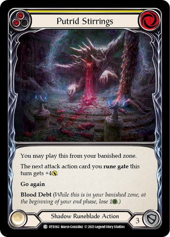 Image for Putrid Stirrings (Yellow) (DTD162) - Flesh and Blood TCG