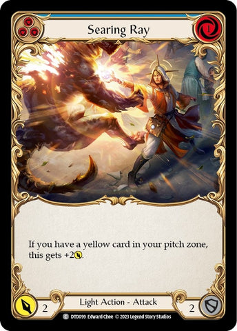 Image for Searing Ray (Blue) (DTD099) - Flesh and Blood TCG